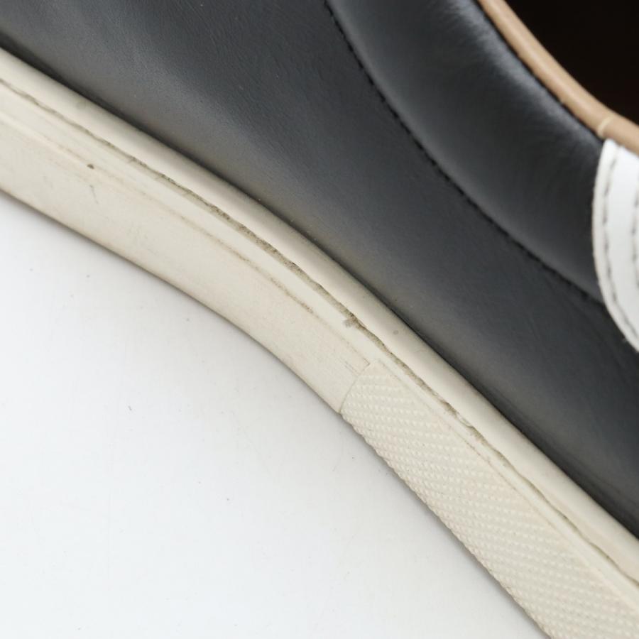 HERMES エルメス スニーカー シューズ レザー ブラック 黒 ホワイト 白 日本サイズ約25.5-26cm | HERMES | 07