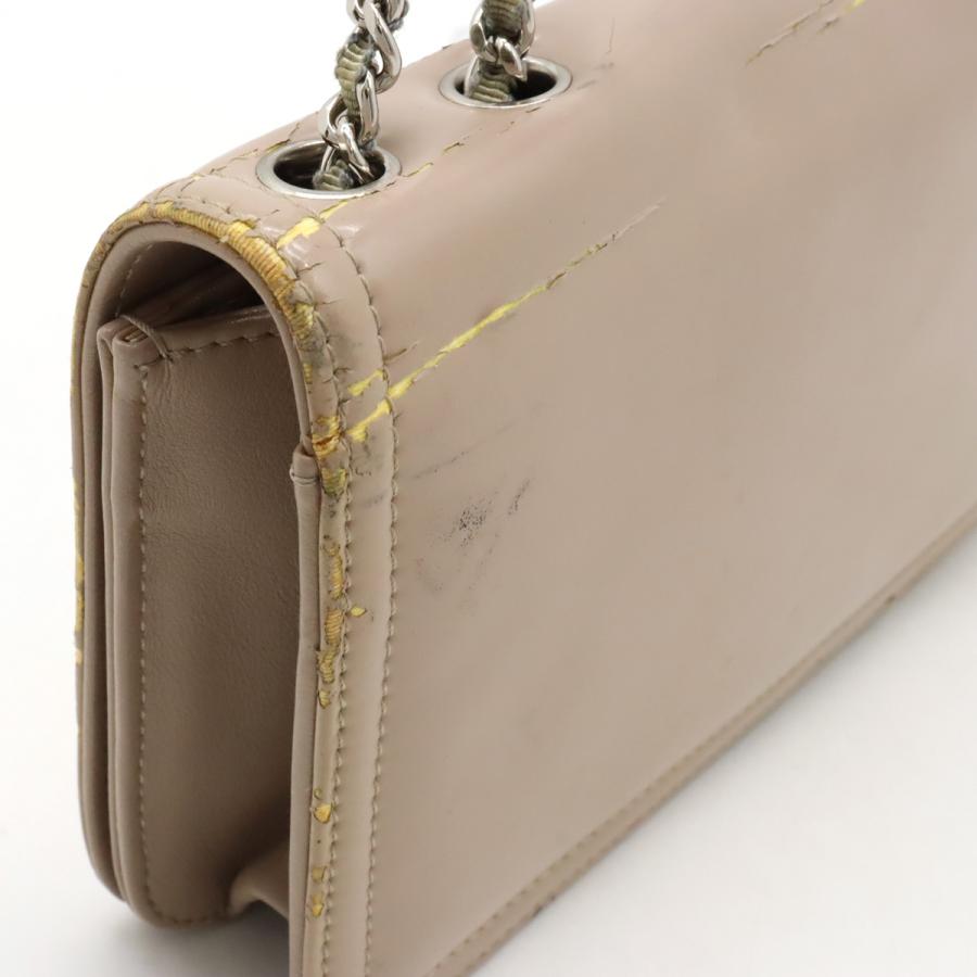 CHANEL シャネル リップスティック ココマーク トートバッグ チェーンショルダー ショルダーバッグ エナメル モカベージュ系 A66936 CHANEL（シャネル） リップスティック ココマーク トートバッグ