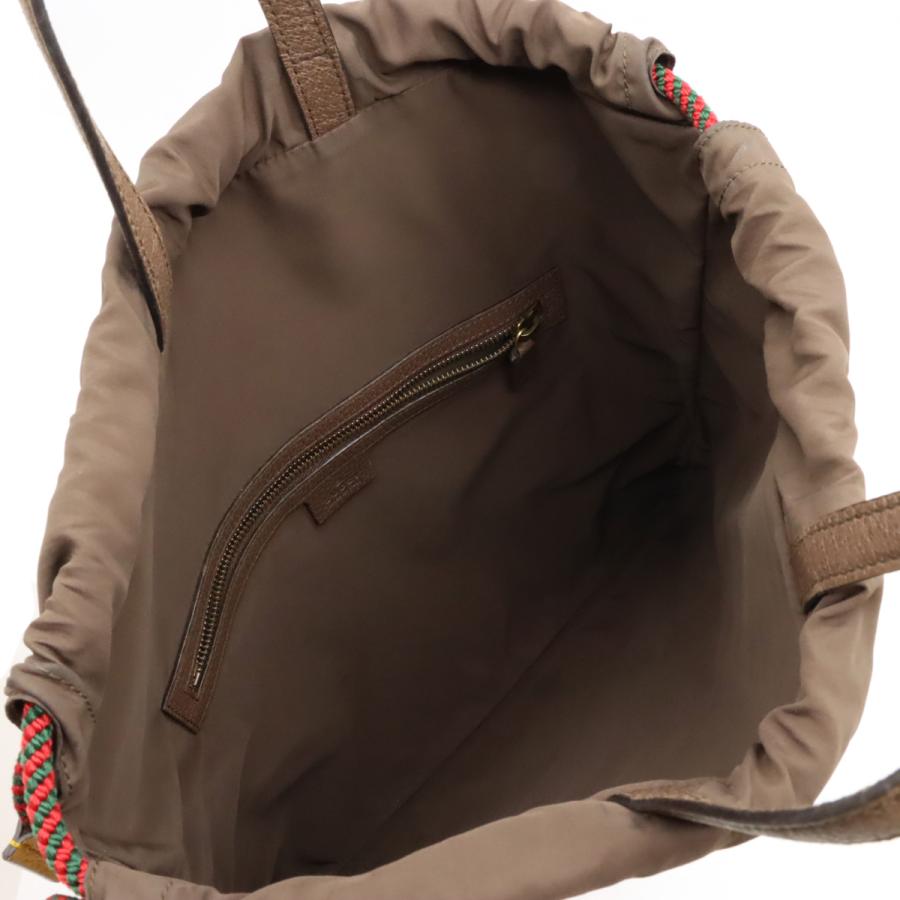 GUCCI グッチ GGスプリーム キャットヘッド ドローストリング バックパック リュック PVC ベージュ ダークブラウン イエロー 黄色 473872 | GUCCI | 05