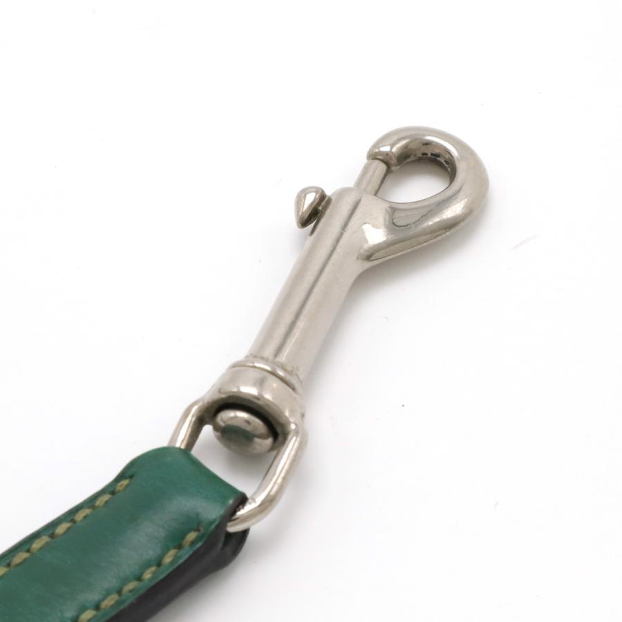 HERMES エルメス ドッグリード ペット 散歩 レザー グリーン 緑 シルバー金具 □G刻印 | HERMES | 05