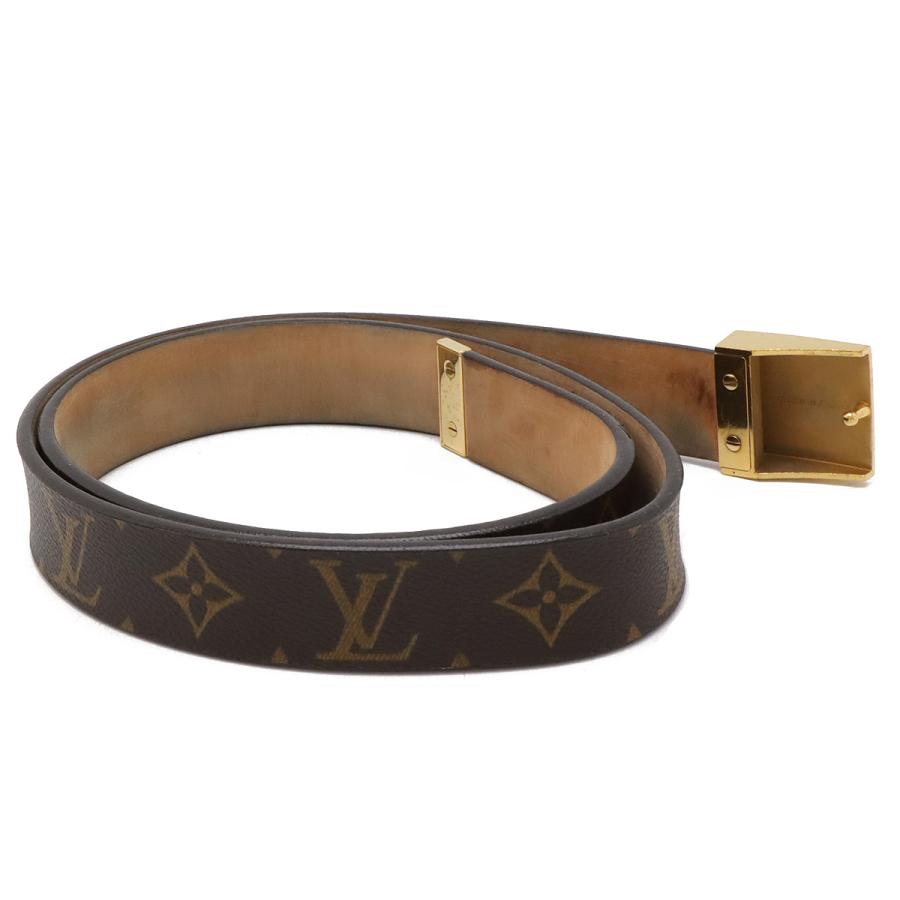 LOUIS VUITTON ルイ ヴィトン モノグラム サンチュール キャレ ベルト メンズ 紳士用 ゴールド金具 #85 M6800V | LOUIS VUITTON | 01