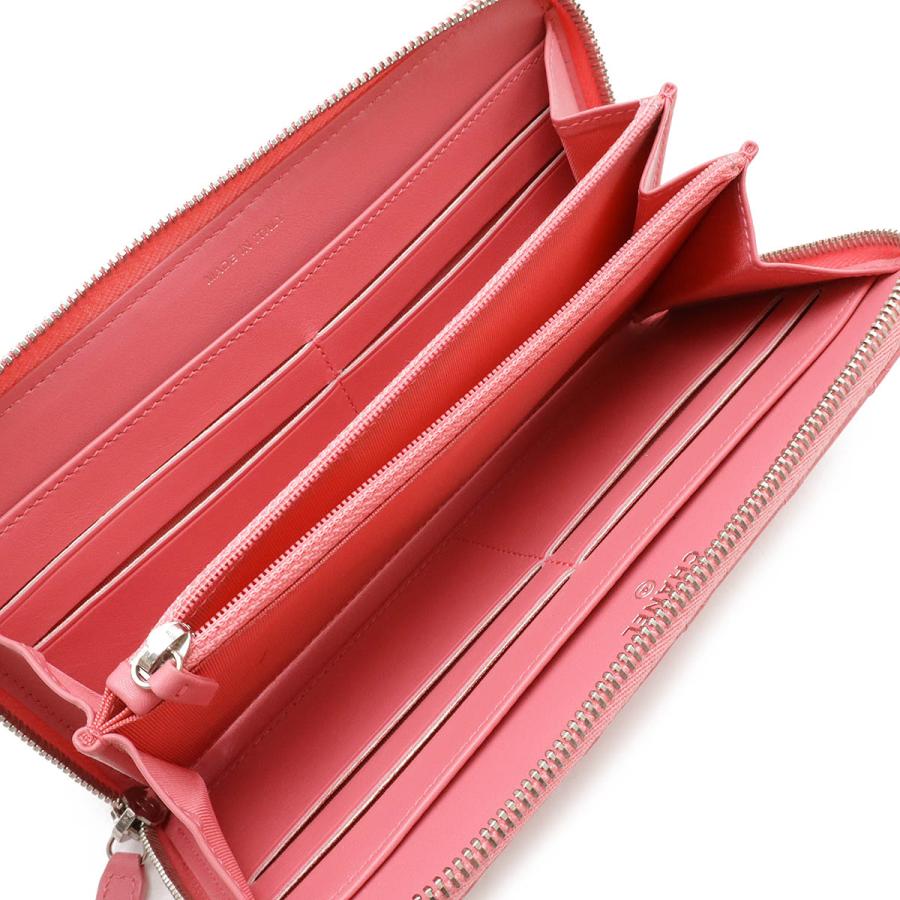 CHANEL シャネル シンプリーCC ココマーク ラウンドファスナー 長財布 レザー エナメル ピンク シルバー金具 A80213 | CHANEL | 04