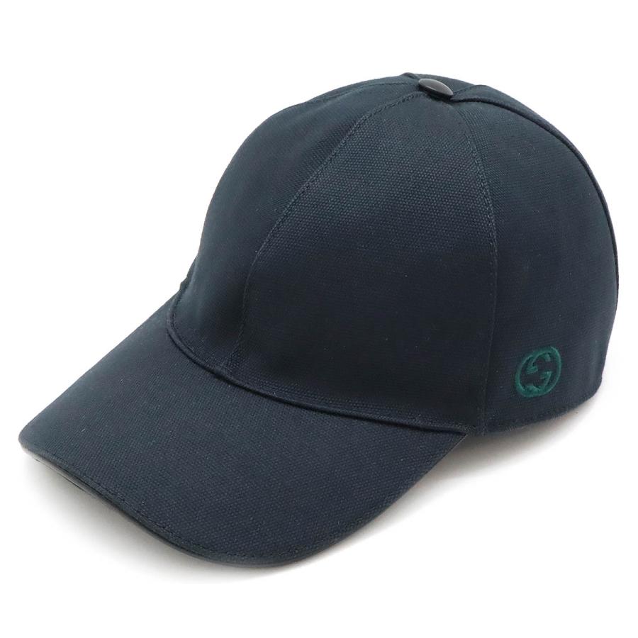 GUCCI ベースボールキャップGG 黒 XLサイズ