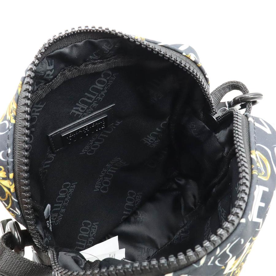 VERSACE JEANS COUTURE ヴェルサーチェ ジーンズ クチュール ショルダーバッグ　斜め掛け ポシェット ナイロン ブラック 黒 イエロー系 73YA4BF5 |  | 04