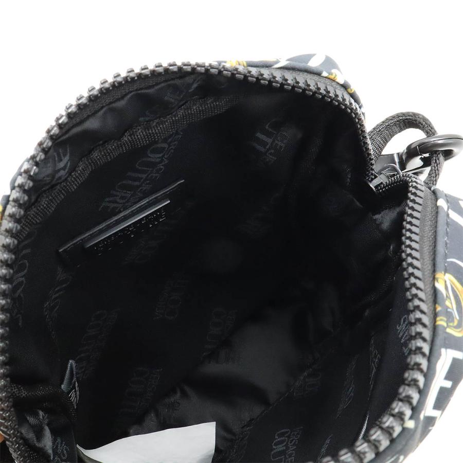 VERSACE JEANS COUTURE ヴェルサーチェ ジーンズ クチュール ショルダーバッグ　斜め掛け ポシェット ナイロン ブラック 黒 イエロー系 73YA4BF5 |  | 05