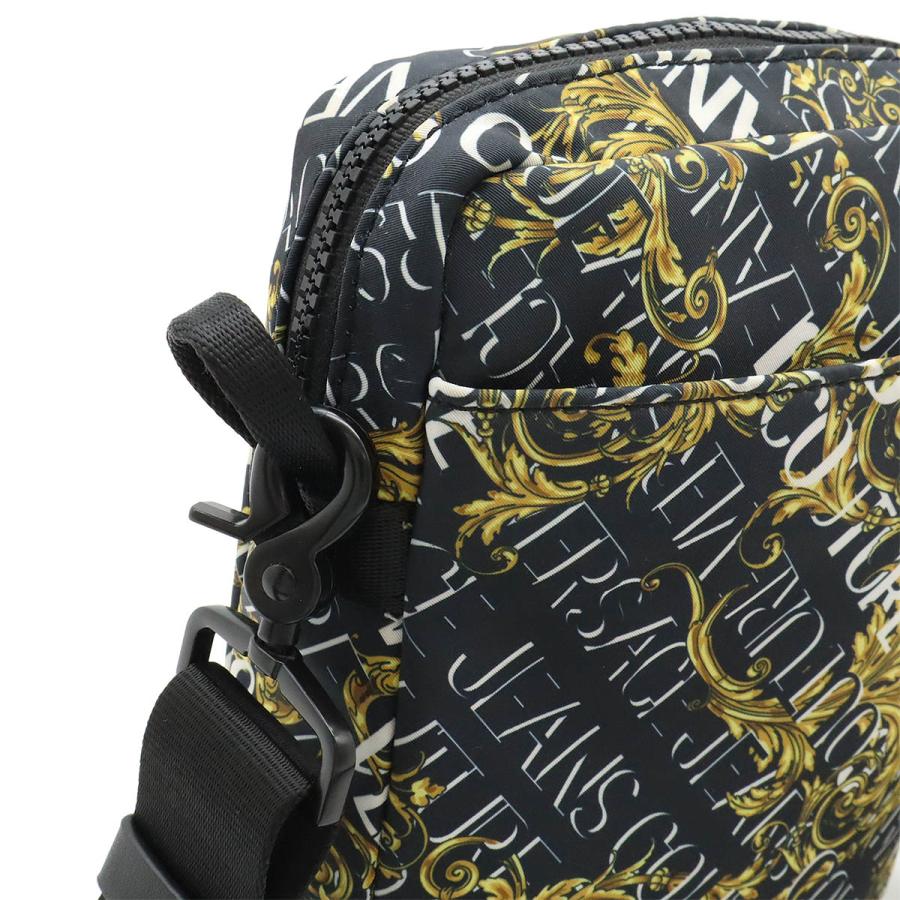 VERSACE JEANS COUTURE ヴェルサーチェ ジーンズ クチュール ショルダーバッグ　斜め掛け ポシェット ナイロン ブラック 黒 イエロー系 73YA4BF5 |  | 06