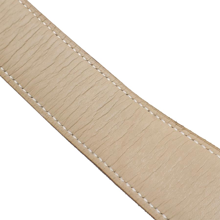 HERMES エルメス Hベルト リバーシブル レザー サンドベージュ ブラック 黒 シルバー金具 #70 □E刻印 | HERMES | 05