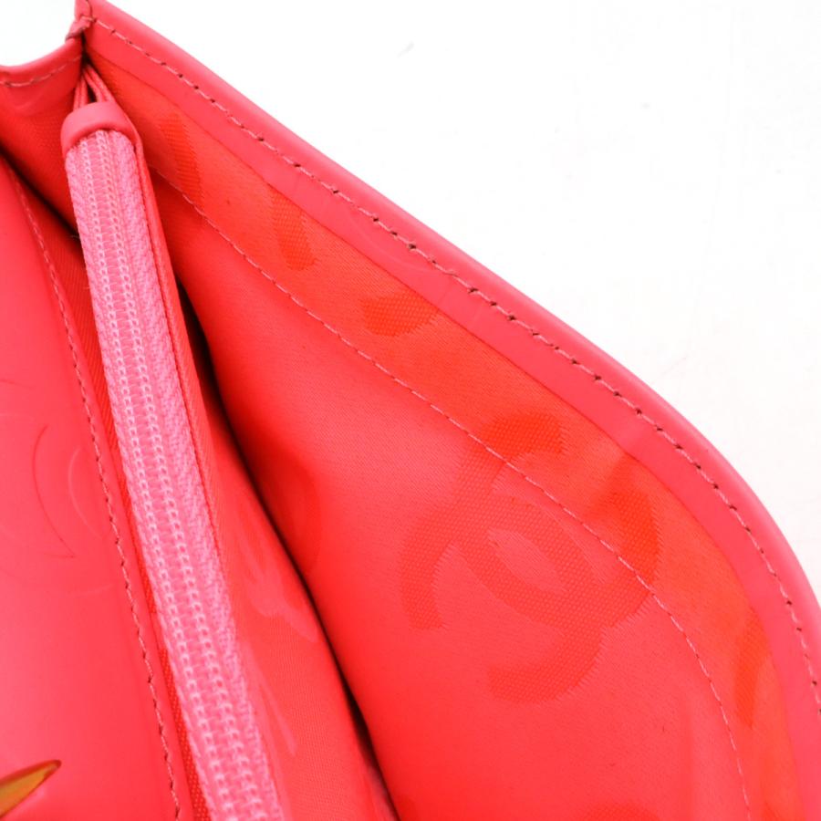 CHANEL シャネル カンボンライン ココマーク 2つ折長財布 二つ折り長財布 ソフトカーフ レザー エナメル ブラック 黒 A26717 | CHANEL | 06