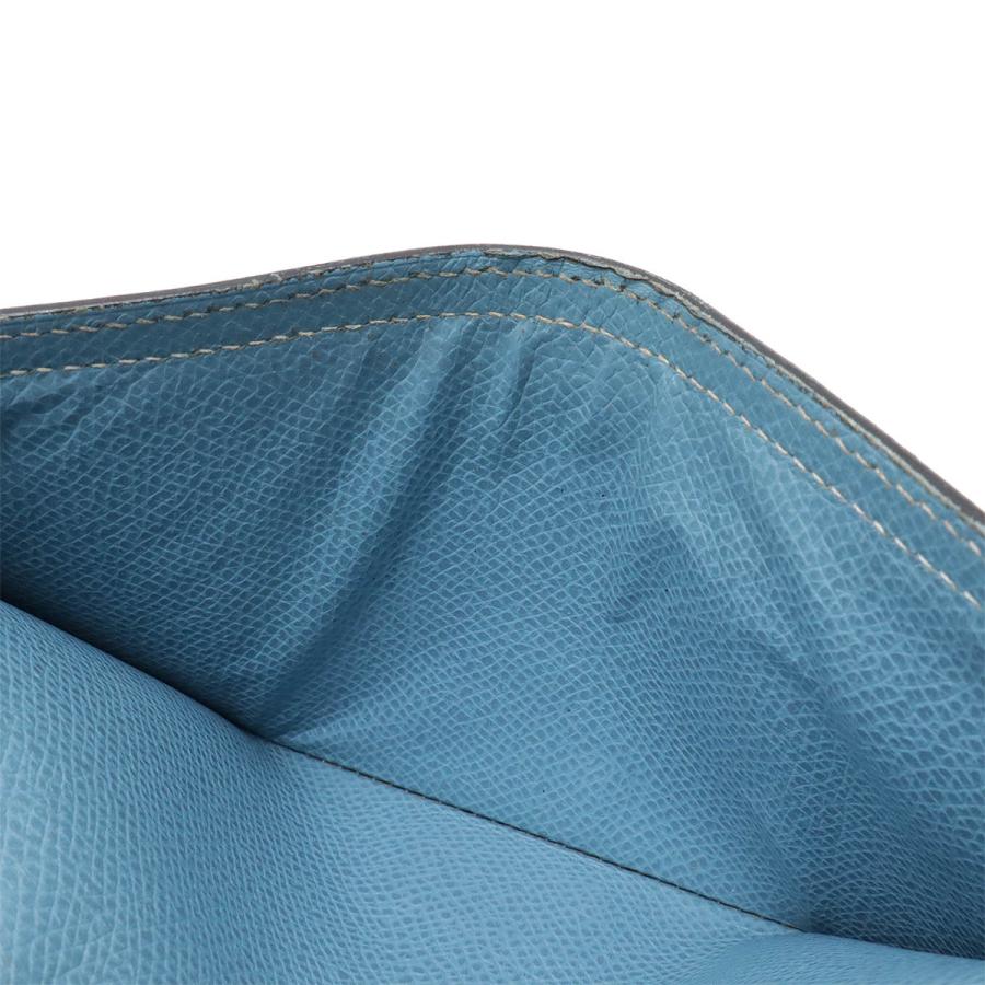 HERMES エルメス ベアン 2PLIS デュプリ 3つ折長財布 三つ折り長財布 レザー ブルージーン 水色 シルバー金具 □I刻印 | HERMES | 07