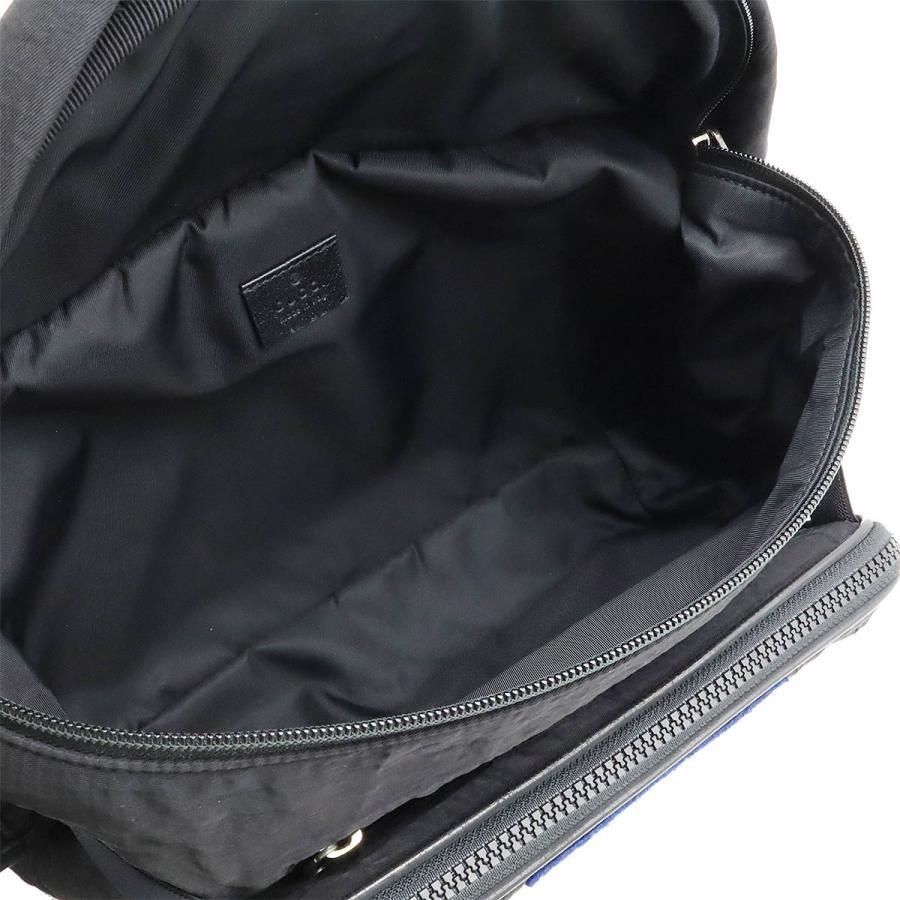 GUCCI グッチ テリークロス パッチ ウエストバッグ ボディバッグ 2WAY リュックサック バックパック パッチワーク ナイロン ブラック | GUCCI | 05