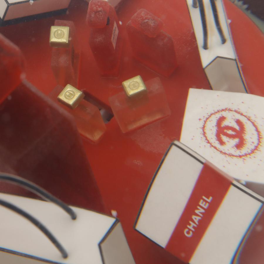 CHANEL シャネル ビッグスノードーム 電動式 オブジェ No.5 香水 瓶 ショッパー ギフトボックス レッド 赤 ホワイト 白 USBケーブル付属なし | CHANEL | 04
