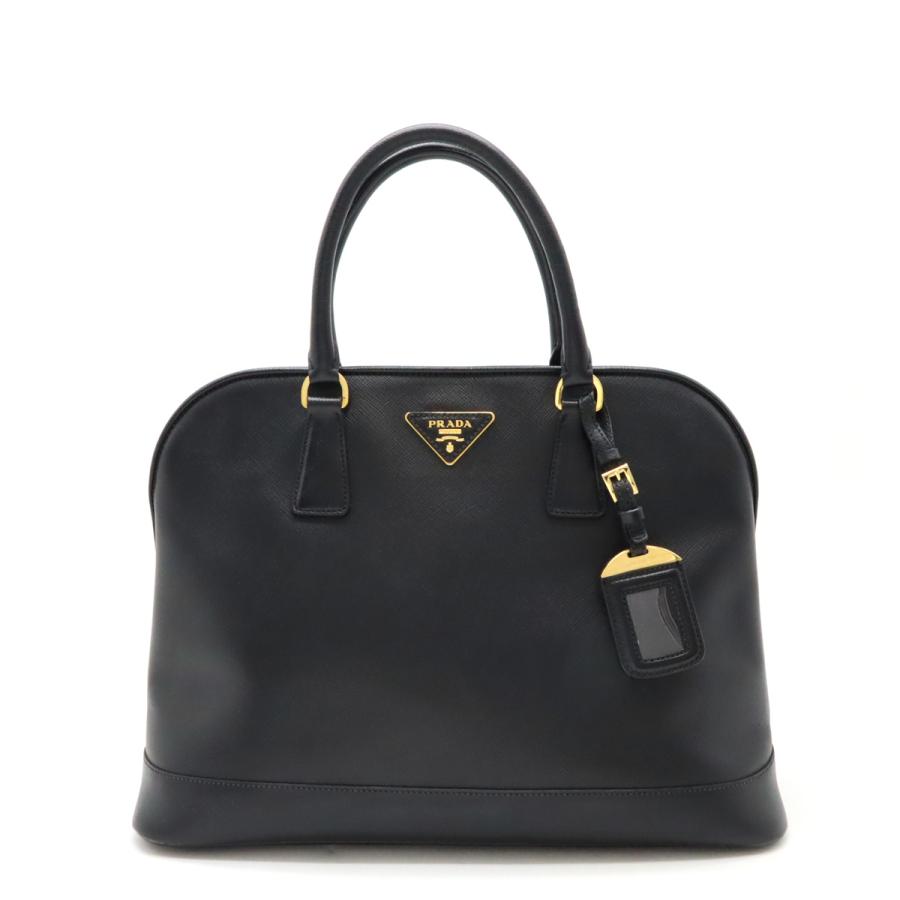 PRADA プラダ サフィアーノ ハンドバッグ トートバッグ レザー NERO 