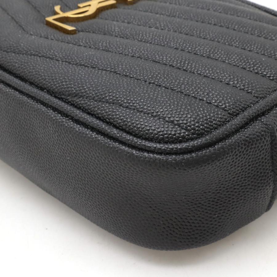 YSL サンローラン ミニ レザー ショルダー バッグ 黒 SAINT LAURENT PARIS サン ローラン パリ YSL イブサンローラン
