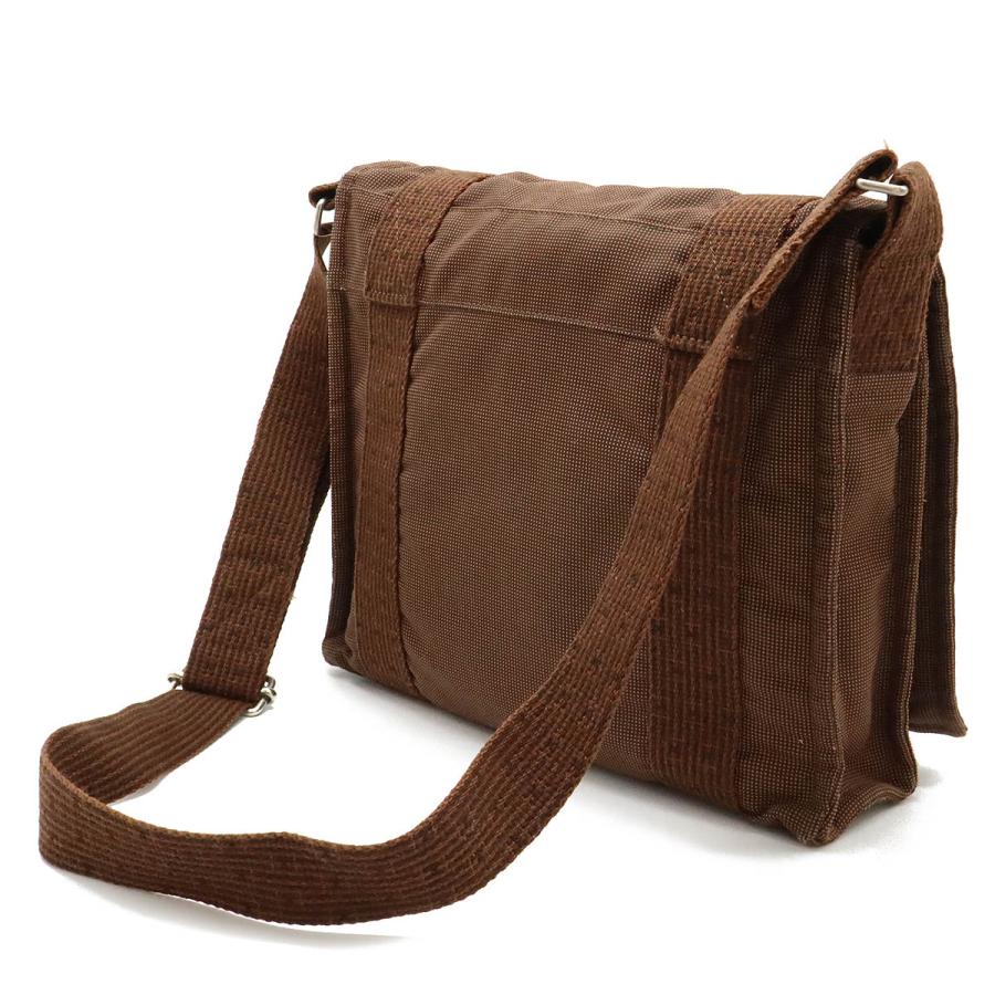 HERMES エルメス エールライン バサスPM ショルダーバッグ メッセンジャーバッグ キャンバス 茶 ブラウン シルバー金具 | HERMES | 01
