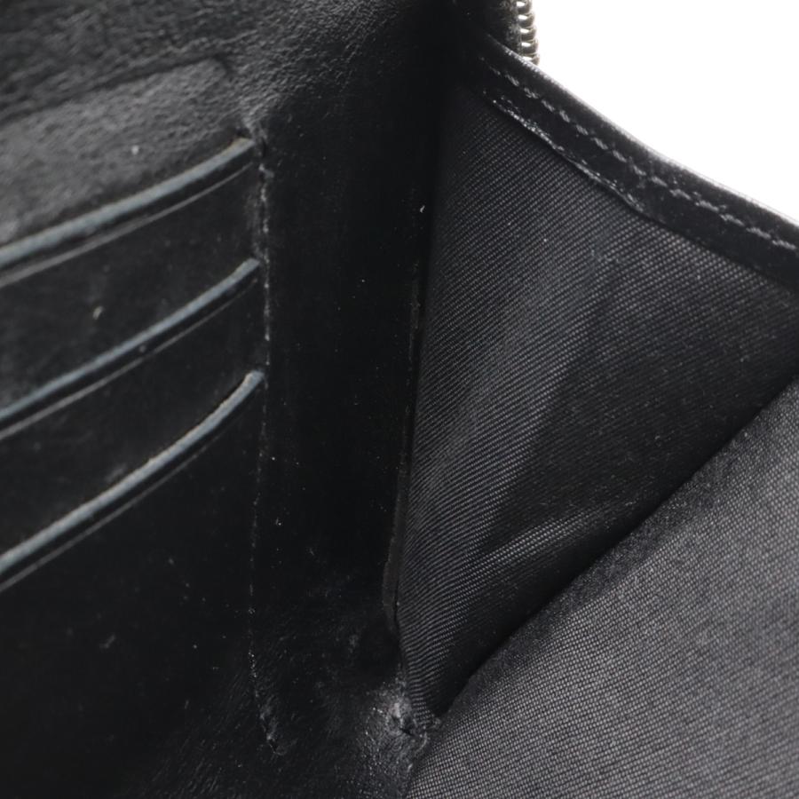 CHANEL シャネル メイクアップ ココマーク ラウンドファスナー 長財布 エナメル パテントレザー ブラック 黒 シルバー金具 A47663 | CHANEL | 06