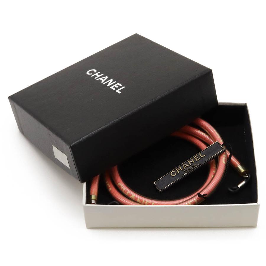 CHANEL シャネル ロゴ グラスコード メガネ サングラス ストラップ メガネ紐 眼鏡掛け キャンバス ピンク 00T A14580 | CHANEL | 04