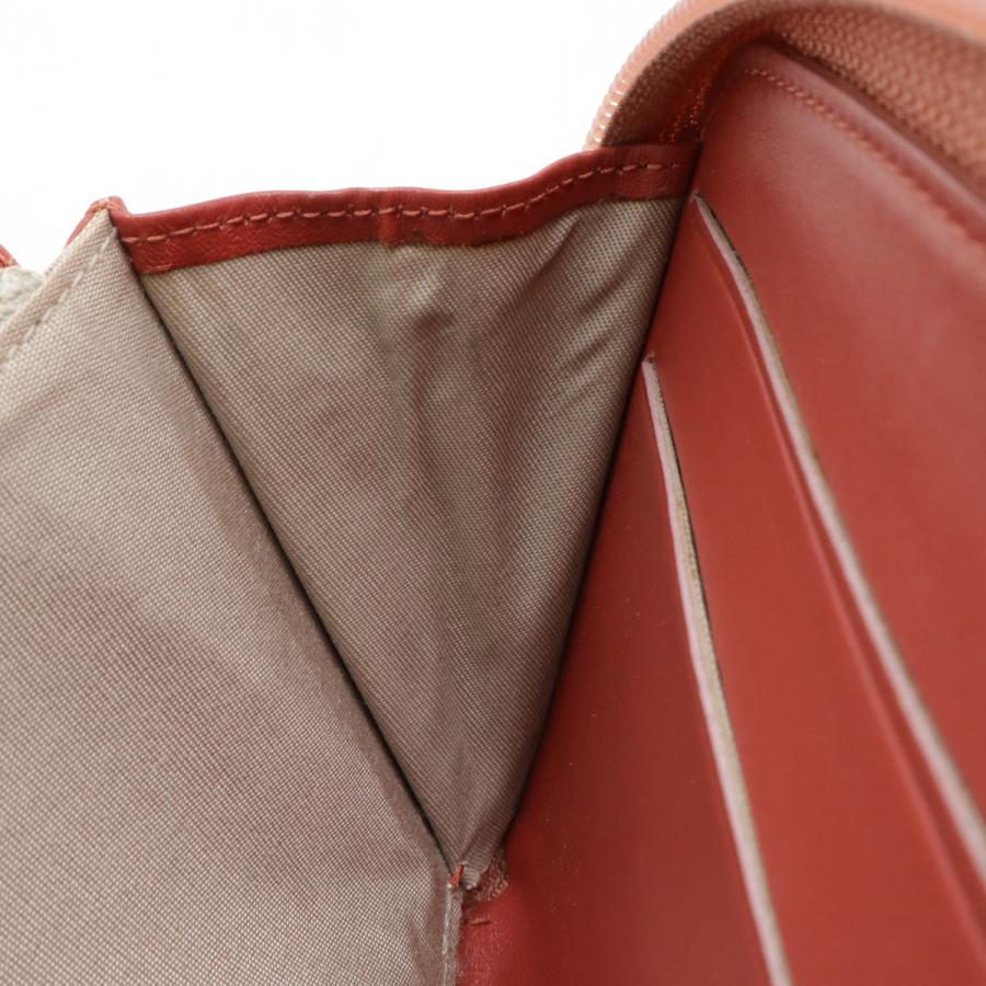 CHANEL シャネル メイクアップ ココマーク ラウンドファスナー 長財布 エナメル パテントレザー オレンジ シルバー金具 A47662 | CHANEL | 05