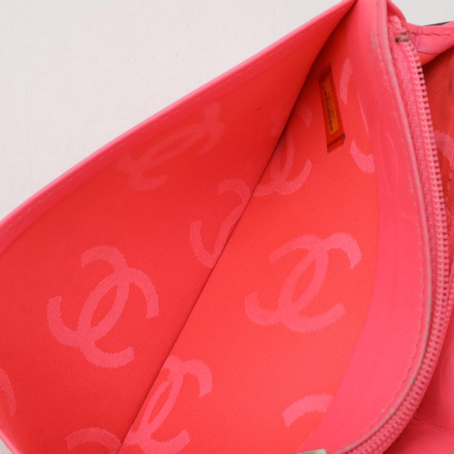 CHANEL シャネル カンボンライン ココマーク 2つ折長財布 二つ折長財布 レザー ソフトカーフ ブラック 黒 ホワイト 白 ピンク A26717 | CHANEL | 07