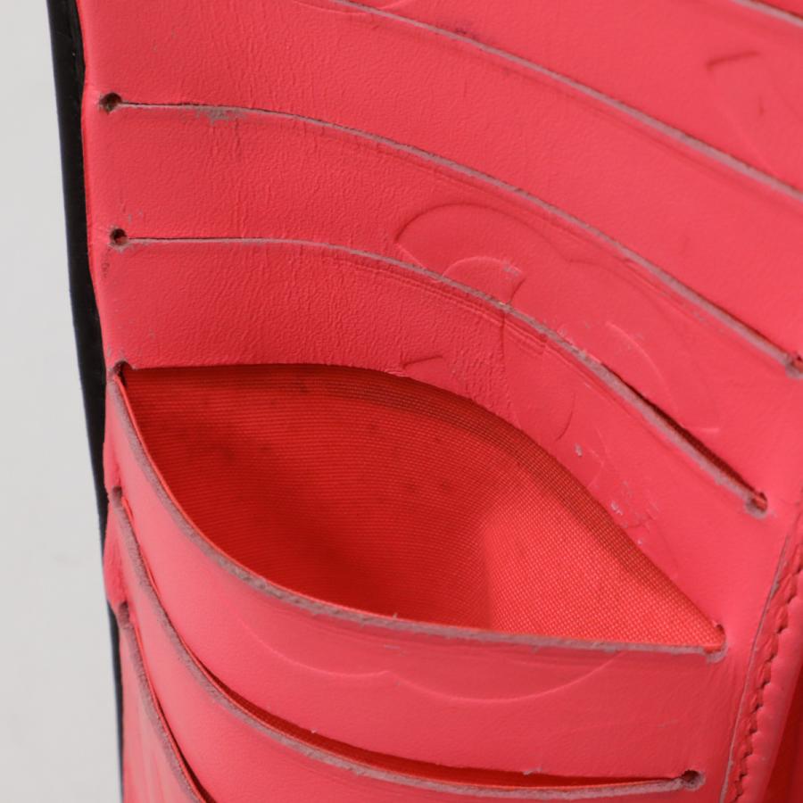 CHANEL シャネル カンボンライン ココマーク 2つ折長財布 二つ折長財布 レザー ソフトカーフ ブラック 黒 ホワイト 白 ピンク A26717 | CHANEL | 08