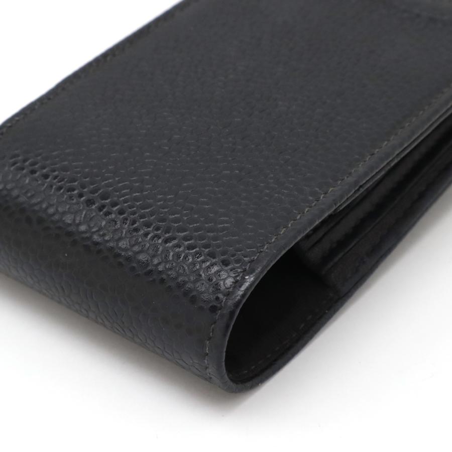 CHANEL シャネル ココマーク 携帯ケース ペンケース 眼鏡ケース マルチケース キャビアスキン レザー ブラック 黒 A18676 | CHANEL | 02