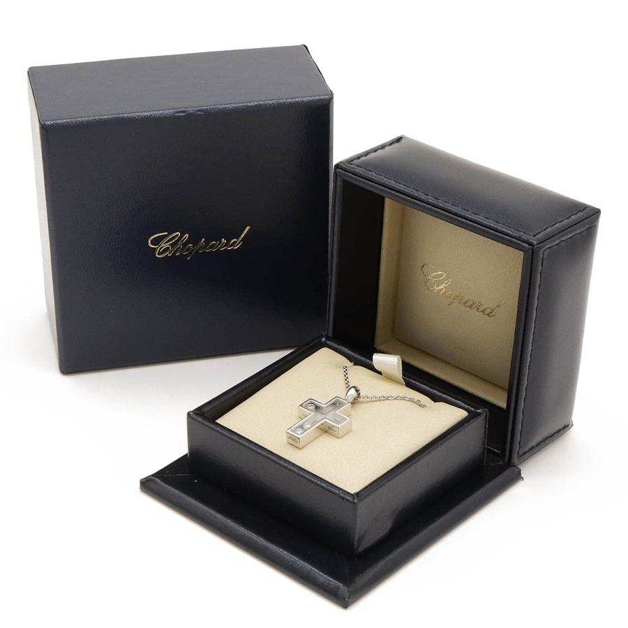 Chopard ショパール ハッピーダイヤモンド クロス ネックレス ペンダント K18WG ホワイトゴールド 3PD ダイヤモンド 79/4009/01 | Chopard | 07