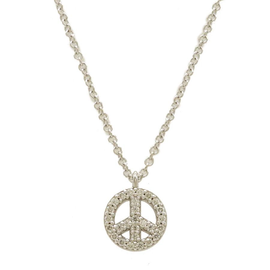TIFFANY&Co. ティファニー メトロピース ダイヤ ネックレス ペンダント サークル ラウンド K18WG 750WG ホワイトゴールド ダイヤモンド | TIFFANY&Co.