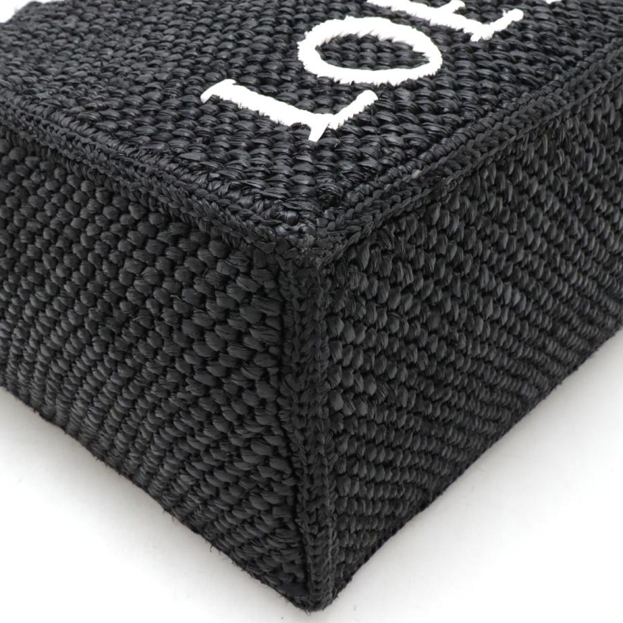 LOEWE ロエベ ロエベフォント トート ミディアム トートバッグ 2WAY ショルダーバッグ ラフィア レザー ブラック 黒 ホワイト 白 A685B61X01 | LOEWE | 02