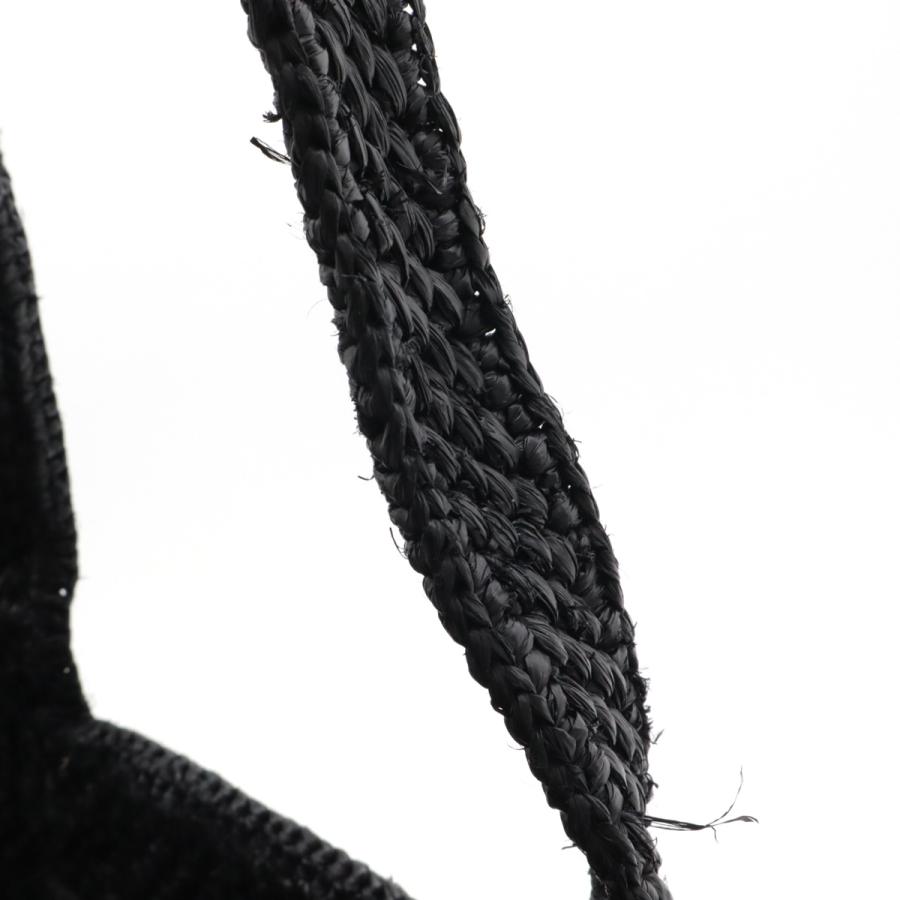 LOEWE ロエベ ロエベフォント トート ミディアム トートバッグ 2WAY ショルダーバッグ ラフィア レザー ブラック 黒 ホワイト 白 | LOEWE | 03