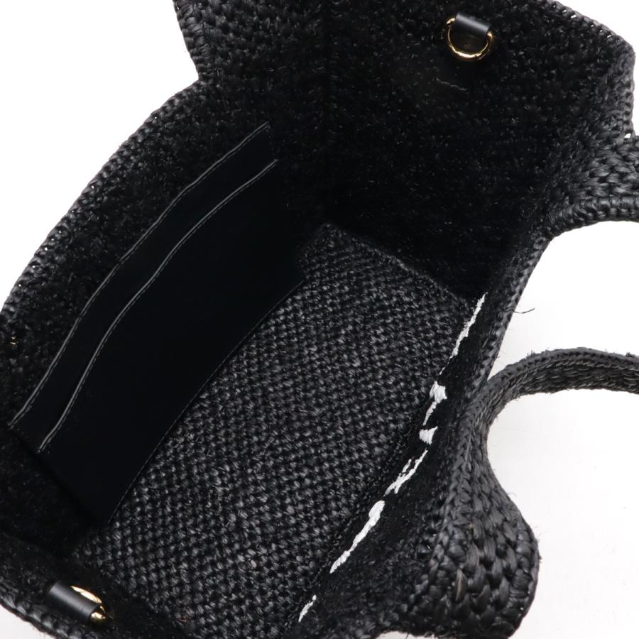 LOEWE ロエベ ロエベフォント トート ミディアム トートバッグ 2WAY ショルダーバッグ ラフィア レザー ブラック 黒 ホワイト 白 | LOEWE | 05