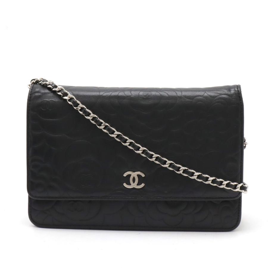 シャネル カメリア チェーンウォレット ショルダーバッグ ポシェット CHANEL シャネル カメリア チェーンウォレット ショルダーバッグ