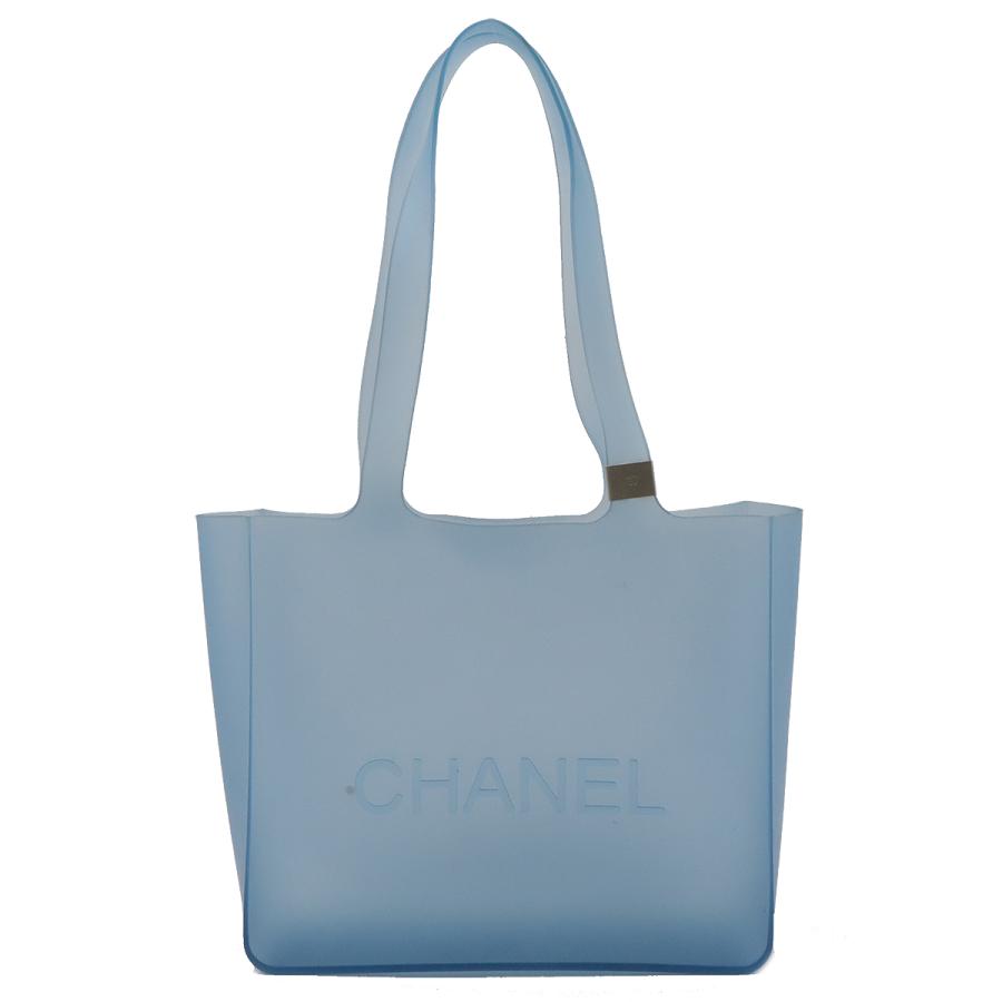 CHANEL シャネル ロゴ ラバートート トートバッグ ショルダーバッグ 