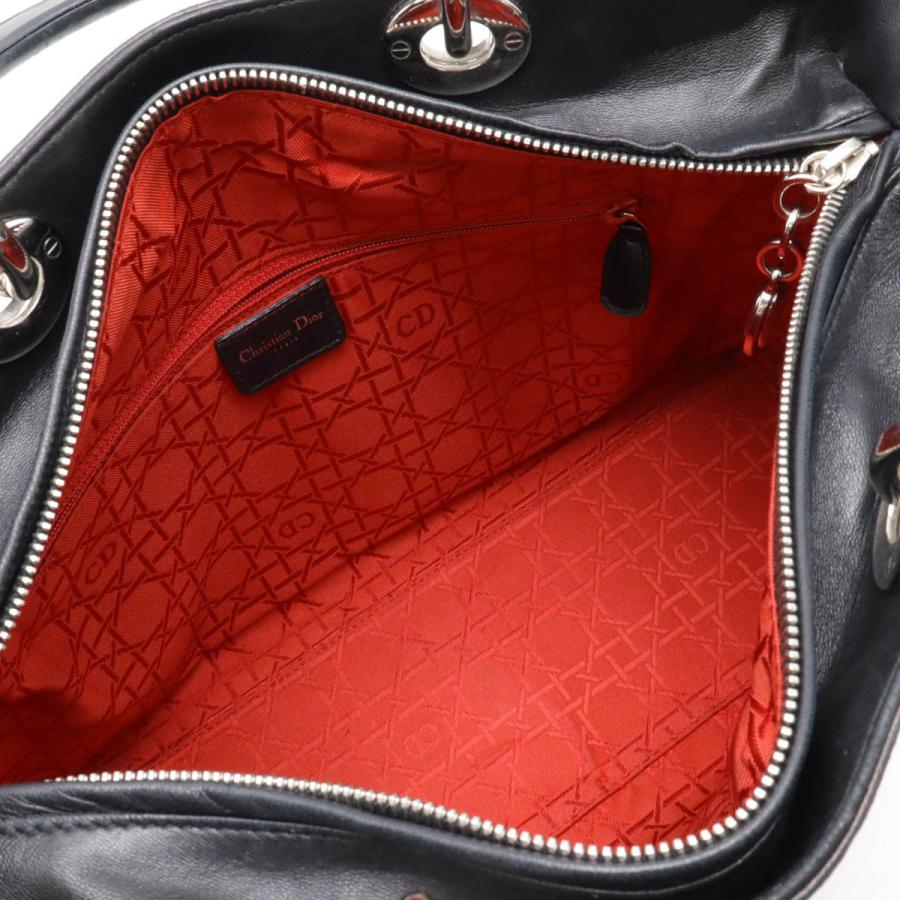 Christian Dior クリスチャン ディオール レディディオール カナージュ ハンドバッグ 2WAY ショルダーバッグ スタッズ レザー ブラック | Christian Dior | 06