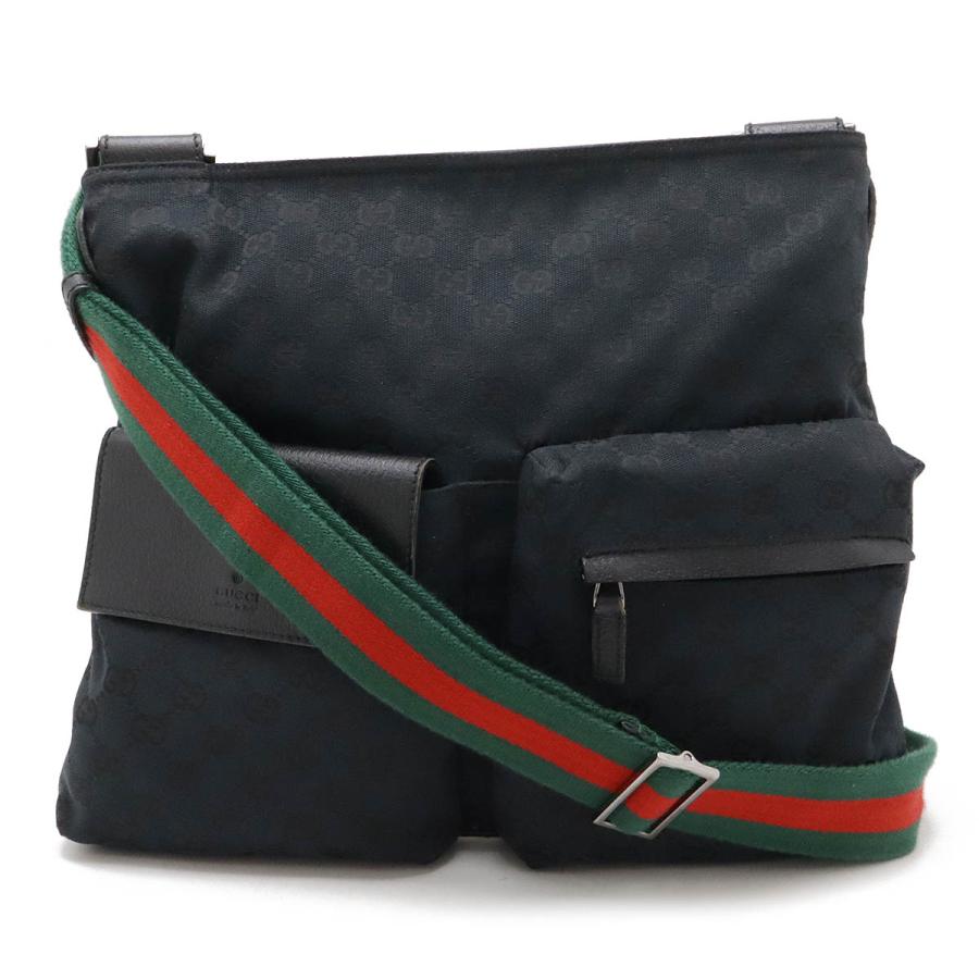 GUCCI グッチ GGキャンバス シェリーライン ショルダーバッグ