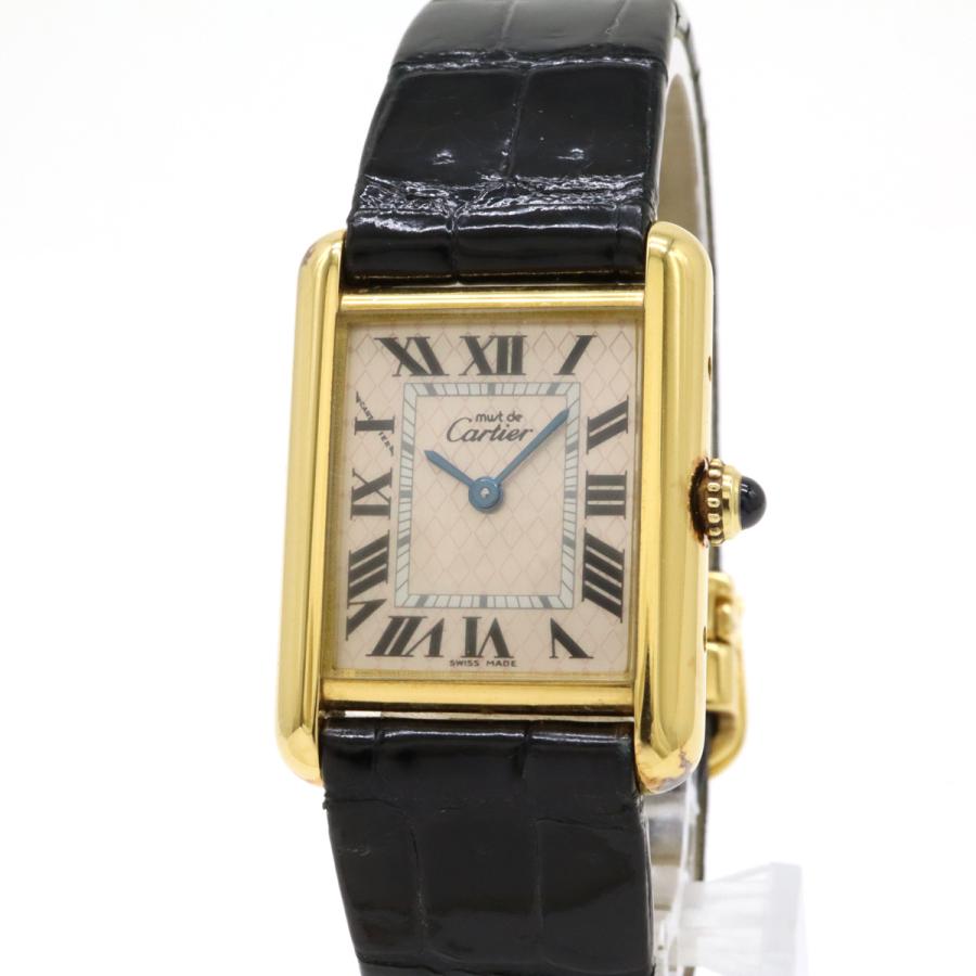 cartier カルティエ　タンクマスト　sm 腕時計 マスト ドゥ カルティエ/マストタンクSM/4点ローマンブラック