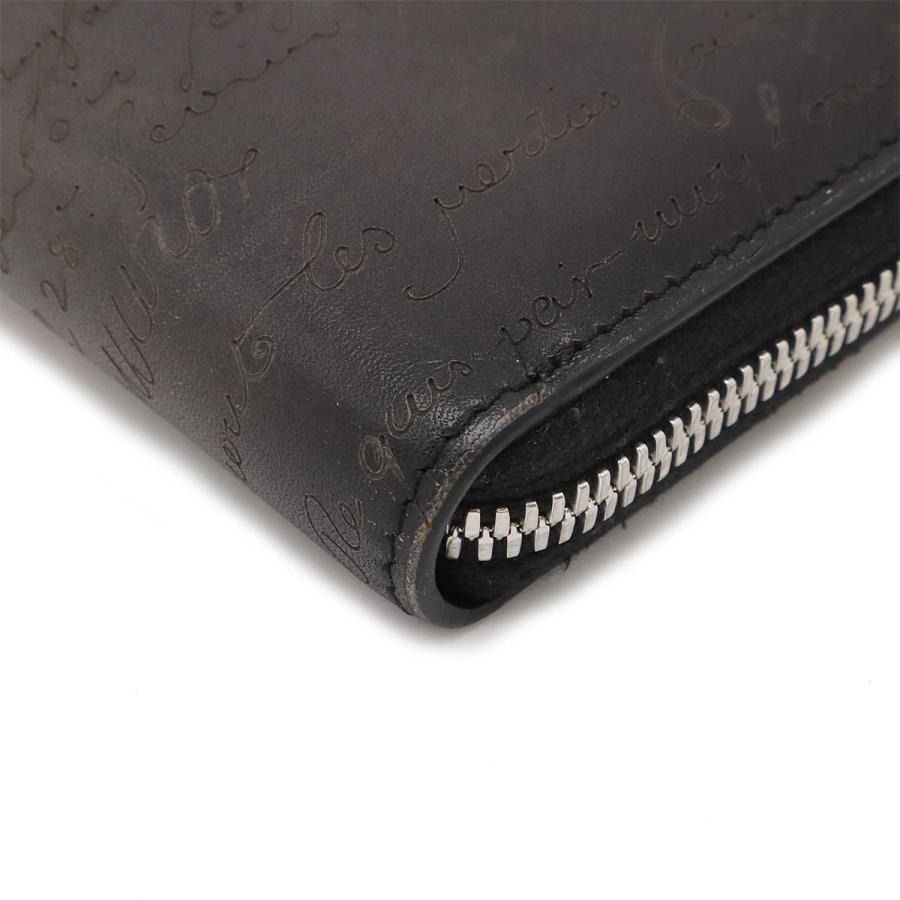 Berluti ベルルッティ イタウバ ネオ スクリットレザー ロングジップ ウォレット ラウンドファスナー 長財布 ヴェネチアレザー ブラック 黒 | Berluti | 02