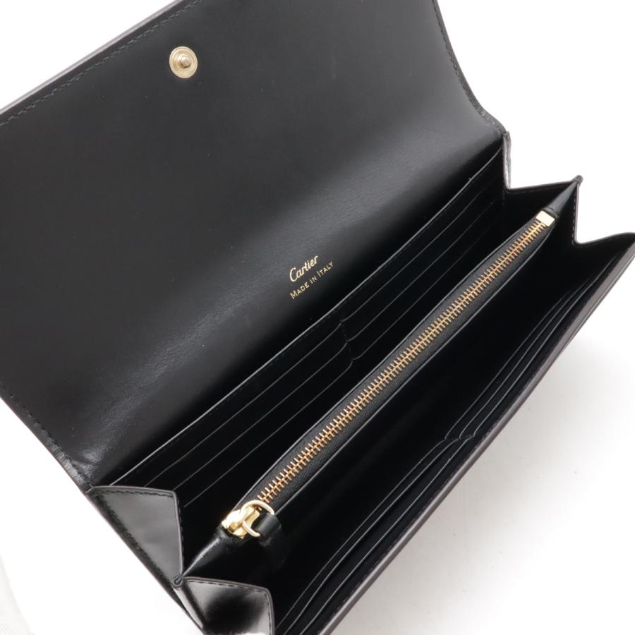 Cartier カルティエ C ドゥ フラップ付 インターナショナル ウォレット  