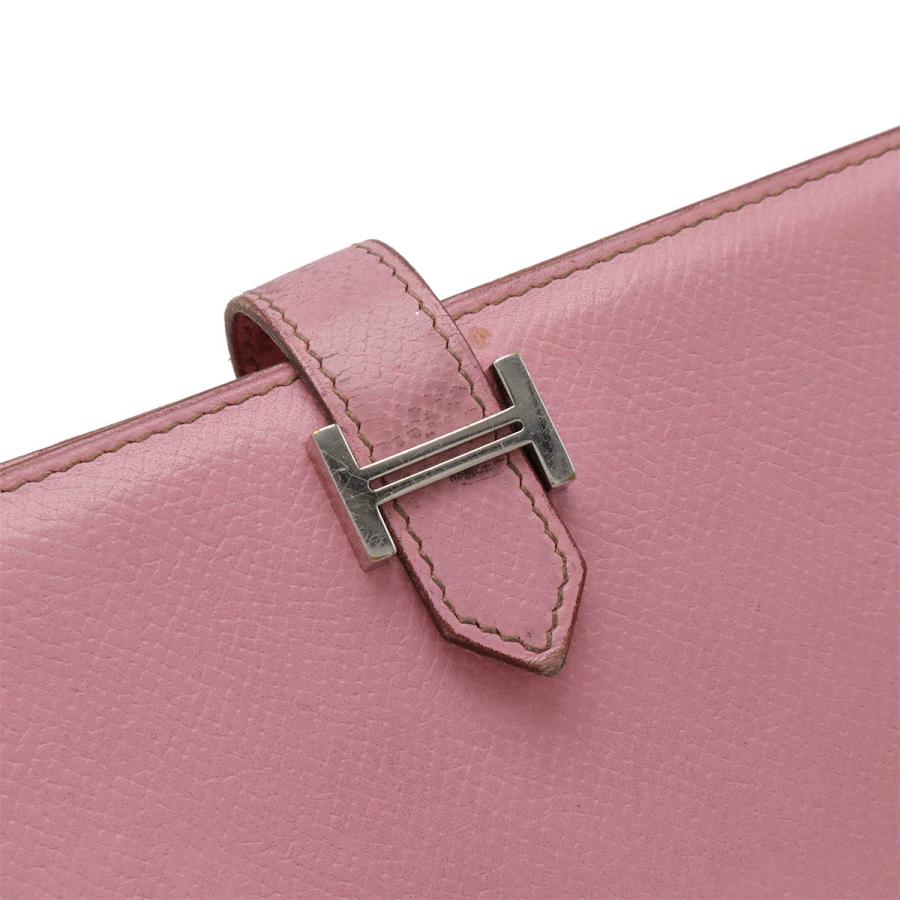 HERMES エルメス ベアン クラシック 2つ折長財布 二つ折り長財布 レザー ピンク シルバー金具 | HERMES | 03