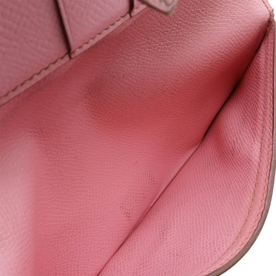 HERMES エルメス ベアン クラシック 2つ折長財布 二つ折り長財布 レザー ピンク シルバー金具 | HERMES | 06