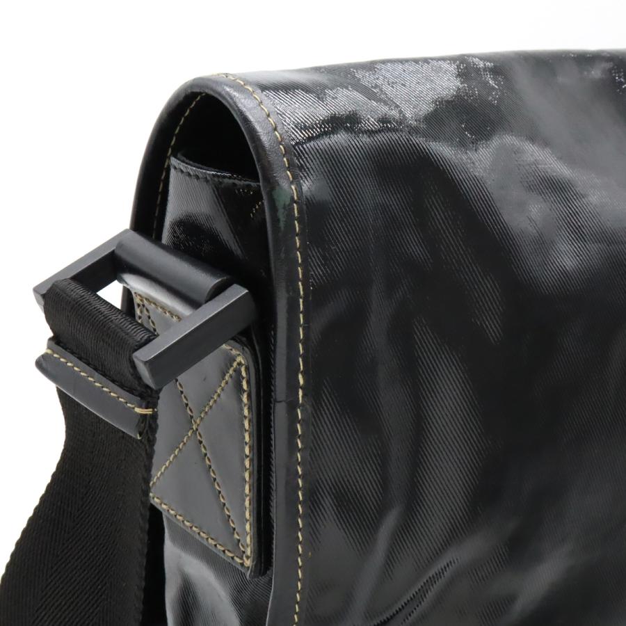 GUCCI グッチ クレストエンブレム ショルダーバッグ メッセンジャーバッグ 斜め掛け コーティングキャンバス ブラック 黒 181094 | GUCCI | 03