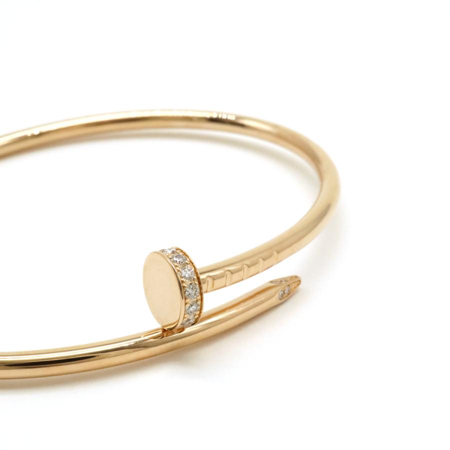 Cartier カルティエ ジュスト アン クル スモール SM ブレスレット K18PG ピンクゴールド ダイヤモンド D0.18ct #16 B6065817 | Cartier | 02