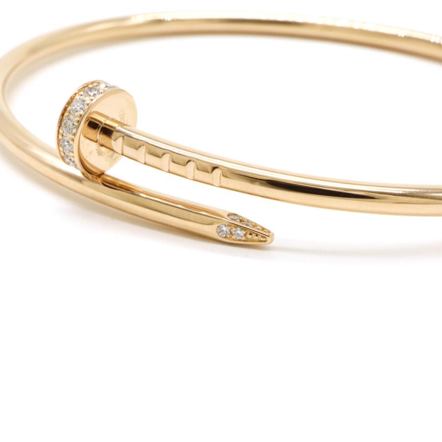 Cartier カルティエ ジュスト アン クル スモール SM ブレスレット K18PG ピンクゴールド ダイヤモンド D0.18ct #16 B6065817 | Cartier | 03