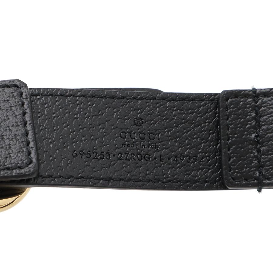 GUCCI グッチ ペット 犬 ハーネス 胴輪 レザー ブラック 黒