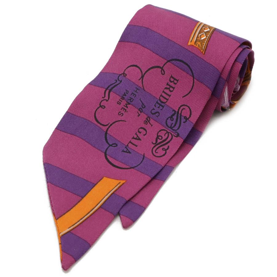 HERMES エルメス TWELL ツイリー ツイル トゥイリー スカーフ BRIDES de GALA シルク100% パープル 紫 マルチカラー | HERMES