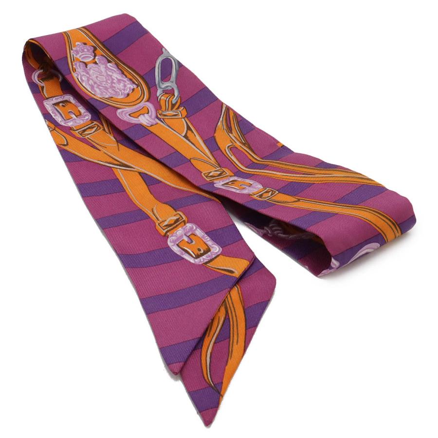 HERMES エルメス TWELL ツイリー ツイル トゥイリー スカーフ BRIDES de GALA シルク100% パープル 紫 マルチカラー | HERMES | 01