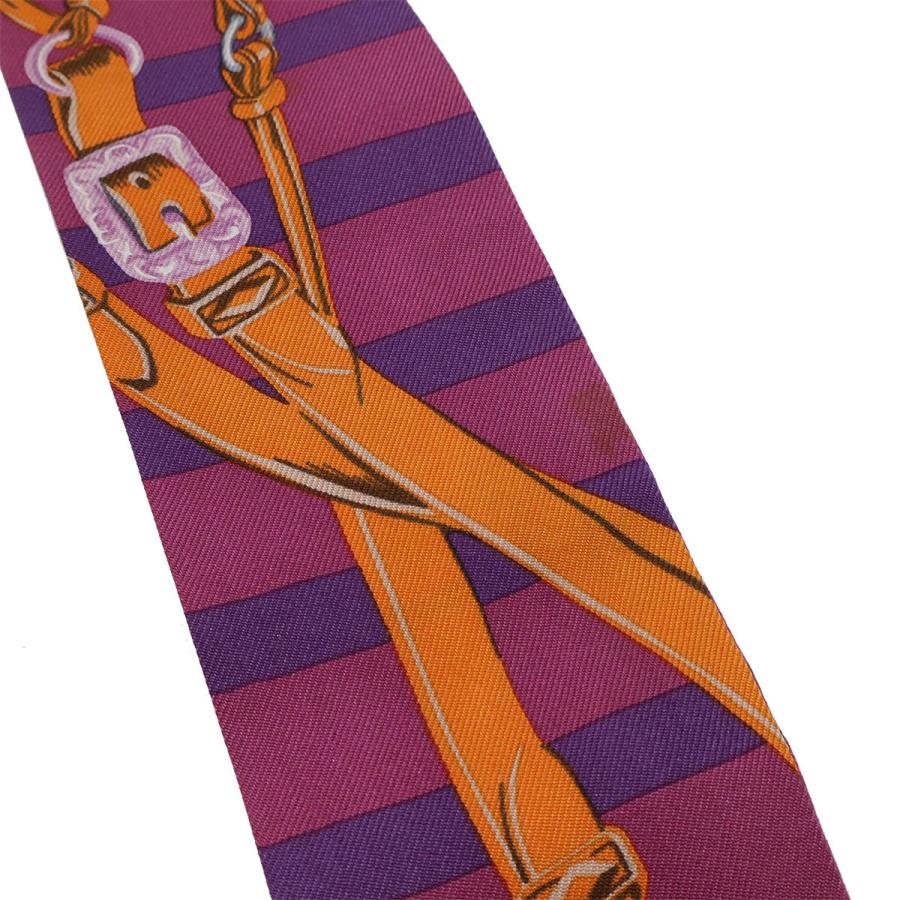 HERMES エルメス TWELL ツイリー ツイル トゥイリー スカーフ BRIDES de GALA シルク100% パープル 紫 マルチカラー | HERMES | 02