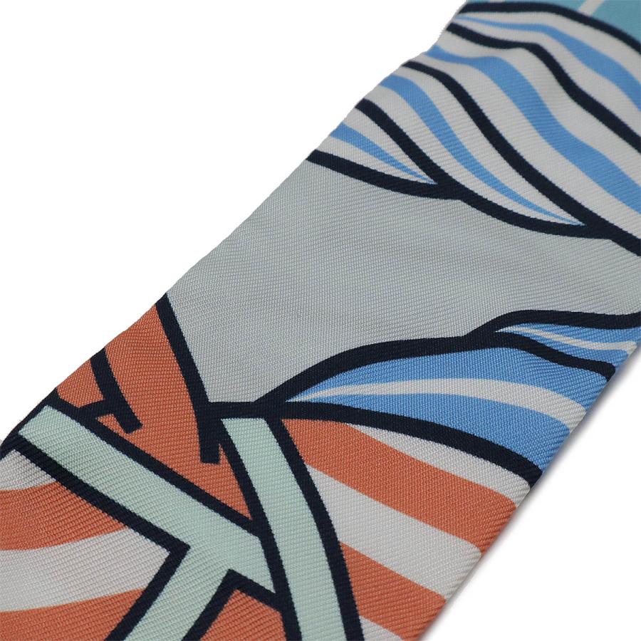 HERMES エルメス TWELL ツイリー ツイル トゥイリー スカーフ QUADRIGE BAYADERE シルク100% ライトブルー 水色 マルチカラー | HERMES | 02