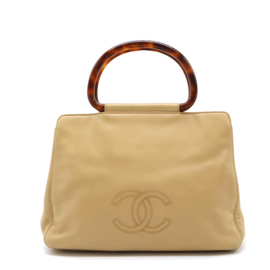 CHANEL シャネル ココマーク ハンドバッグ プラスチックハンドル 