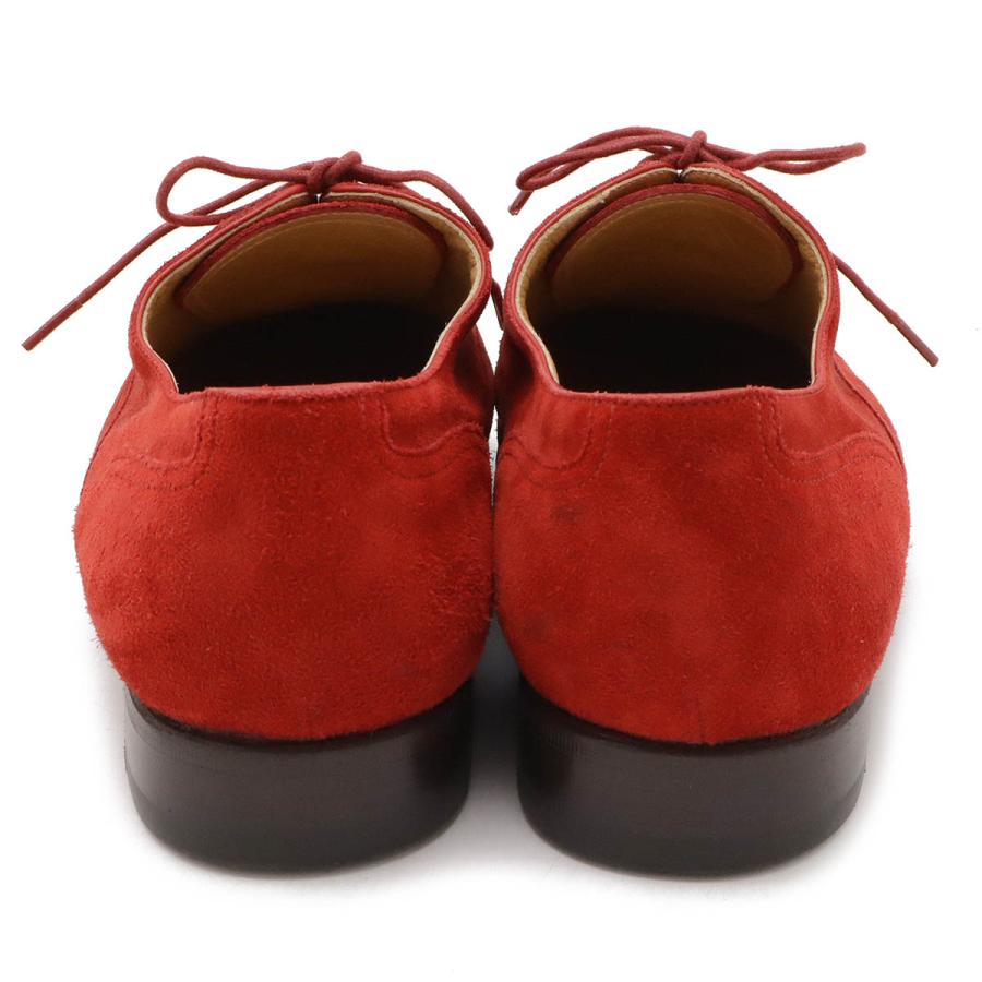 エルメス レッド 朱色　スエード 4センチヒール エルメス レッド 朱色スエード 4センチヒール