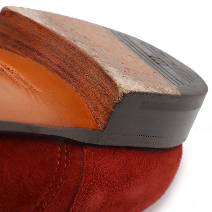 HERMES エルメス レースアップシューズ ドレスシューズ メンズ スエード レッド 赤 #40 日本サイズ25cm | HERMES | 04