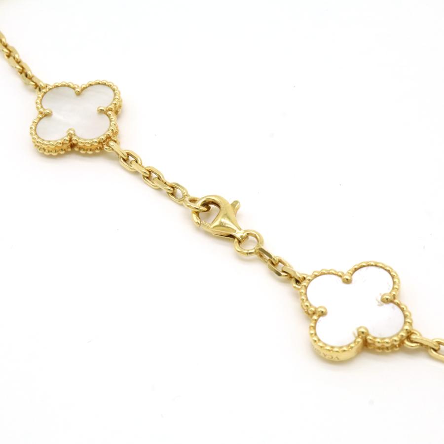 Van Cleef & Arpels ヴァン クリーフ & アーペル VCA ヴィンテージ アルハンブラ ロングネックレス 20モチーフ K18 マザーオブパール VCARA42100 | Van Cleef ＆ Arpels | 04
